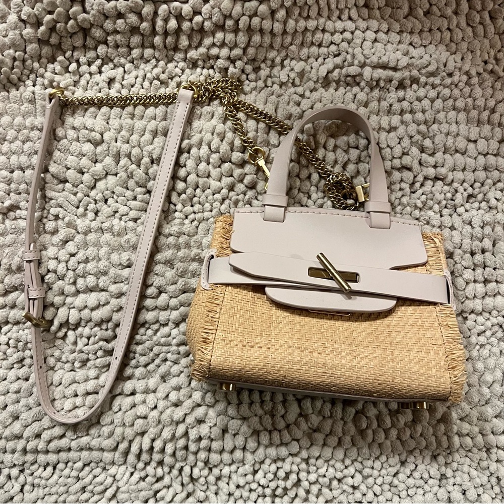 ZAC Zac Posen Brigette Mini Top Handle Crossbody Bag in Multi Rose Quartz
